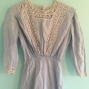 edwardian chambray day dress